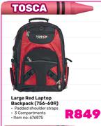 Tosca Large Red Laptop Backpack 756-60R
