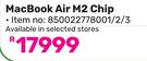 Apple Macbook Air M2 Chip 850022778001/2/3