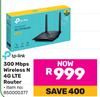 Tp-Link 300 Mbps Wireless N 4G LTE Router 850000377