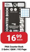 PNA Counter Book 2 Quire Q&M 192 Page-Each