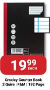 Croxley Counter Book 2 Quire F&M 192 Page-Each