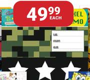 Creative Stationery Book Jackets Die Cut A4 5 Pack-Each