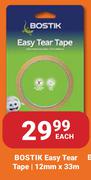 Bostik Easy Tear Tape 12mm x 33m-Each