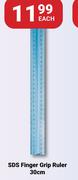 SDS Finger Grip Ruler-30cm Each