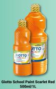 Giotto School Paint (Scarlet Red)-500ml