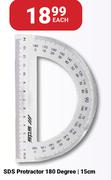 SDS Protractor 180 Degree (15cm)-Each