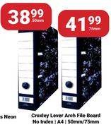Croxley Lever Arch File Board (No Index) A4 75mm