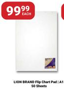 Lion Brand Flip Chart Pad A1-50 Sheets