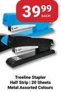Treeline Stapler Half Strip (20 Sheets) Metal In Assorted Colours