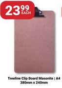 Treeline Clip Board Masonite A4 380 x 240mm