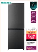 Hisense 223L Metallic Fridge Freezer H310BIT 10278316