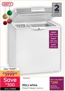 Defy 195L White Chest Freezer DMF470 10016010