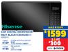 Hisense 34L Digital Microwave Matt Black H34MOBS17 10302111