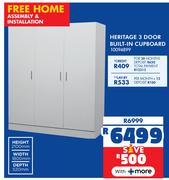 Heritage 3 Door Built In Cupboard 10094899