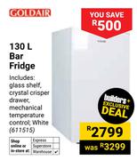 Goldair 130L Bar Fridge (611515)