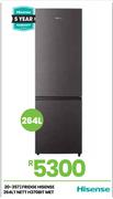 Hisense 264L Nett Metallic Fridge H370BIT 20-357