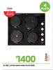 Univa 4 Plate Hob Stove B156 21-602