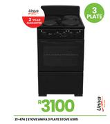 Univa 3 Plate Stove I305 21-474