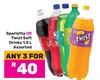 Sparletta Or Twist Soft Drink Assorted-For 3 x 1.5L