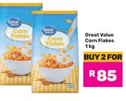 Great Value Corn Flakes-For 2 x 1Kg