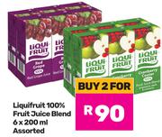 Liqui Fruit 100% Fruit Juice Blend Assorted-For 2 x 6 x 200ml