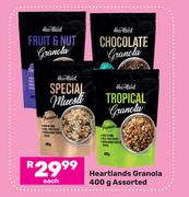 Heartlands Granola Assorted-400g Each