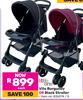 Little One Vito Burgundy Or Black Stroller-Each