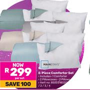 Mainstays 5-Piece Comforter Set-Per Set