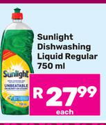 Sunlight Dishwashing Liquid (Regular)-750ml