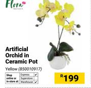 Flora Artificial Orchid Ceramic Pot 850010917