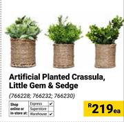 Artificial Planted Crassula Little Gem & Sedge 766228, 766232, 766230-Each