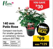 Flora 140mm Patio Rose 657786