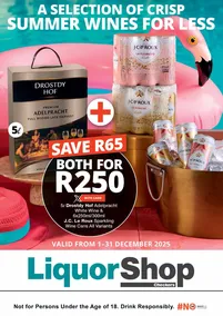 Checkers : A Selection Of Crisp Summer Wines For Less (01 December - 31 December 2025)