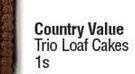 Country Value Trio Loaf Cakes-Each Per Tray