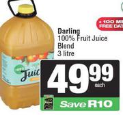 Darling 100% Fruit Juice Blend-3Ltr