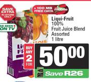 Liqui-Fruit 100% Fruit Juice Blend Assorted-For Any 2 x 1Ltr