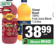 Clover Krush 100% Fruit Juice Blend-1.5Ltr 