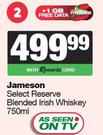 Jameson Select Reserve Blended Irish Whisky-750ml