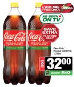 Coca-Cola Original Soft Drink-For 2 x 1.5Ltr