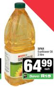 Spar Sunflower Oil-2Ltr