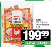 Spar IQF Chicken Mixed Portions-5Kg