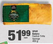 Spar Bakery Festive Trifle Sponge-400g Each