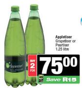 Appletiser Graptiser Or Peartiser-For 2 x 1.25L