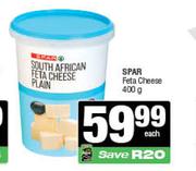 Spar Feta Cheese-400g Each