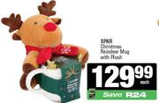 Spar Christmas Reindeer Mug With Plush-Each