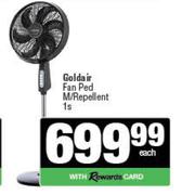 Goldair Fan Ped M/Repellent-1s