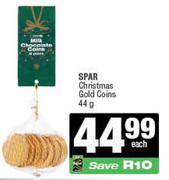 Spar Christmas Gold Coins-44g Each