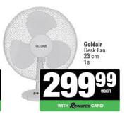 Goldair Desk Fan 23cm-1s Each