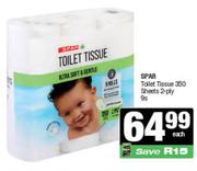 Spar Toilet Tissue 350 Sheets 2 Ply-9s