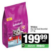 Whiskas Dry Cat Food Assorted-2.7Kg Each